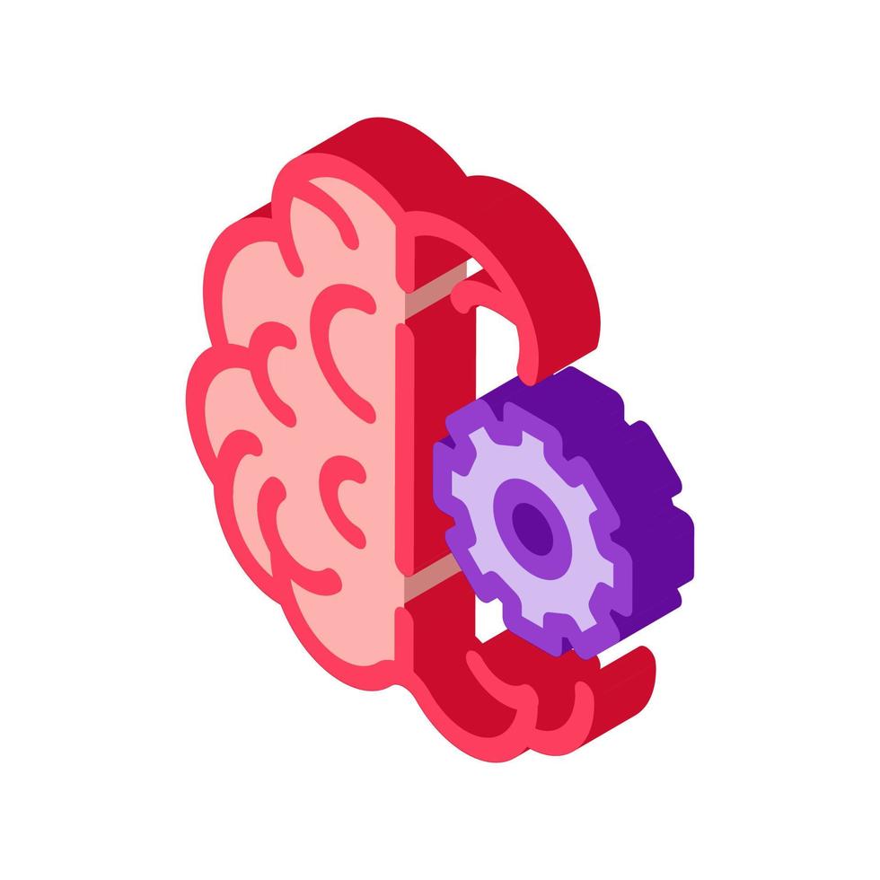 Brain and gear icon